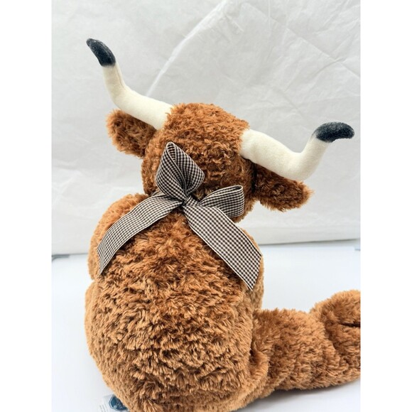 Mary Meyer Flip Flops Bubba Longhorn Brown Bull Cow Plush Stuffed Animal 13" HTF - Picture 7 of 12